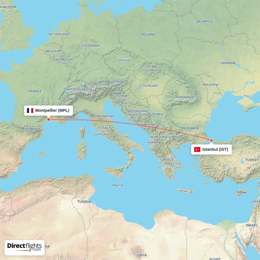 IST - MPL route map