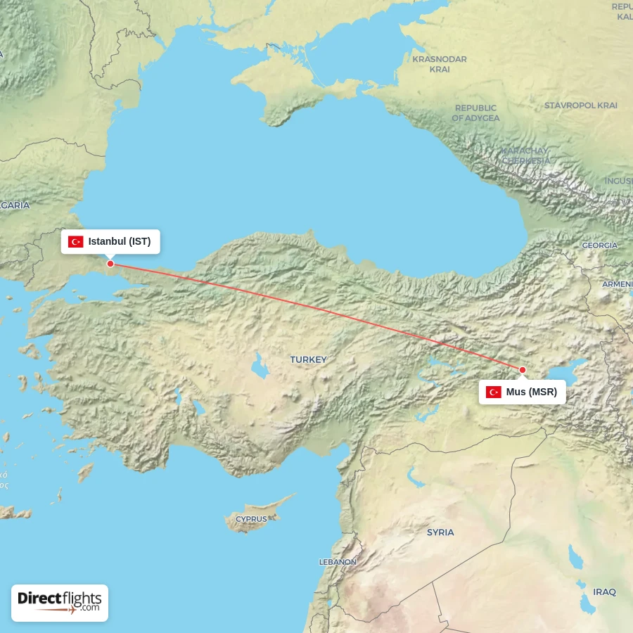 IST - MSR route map