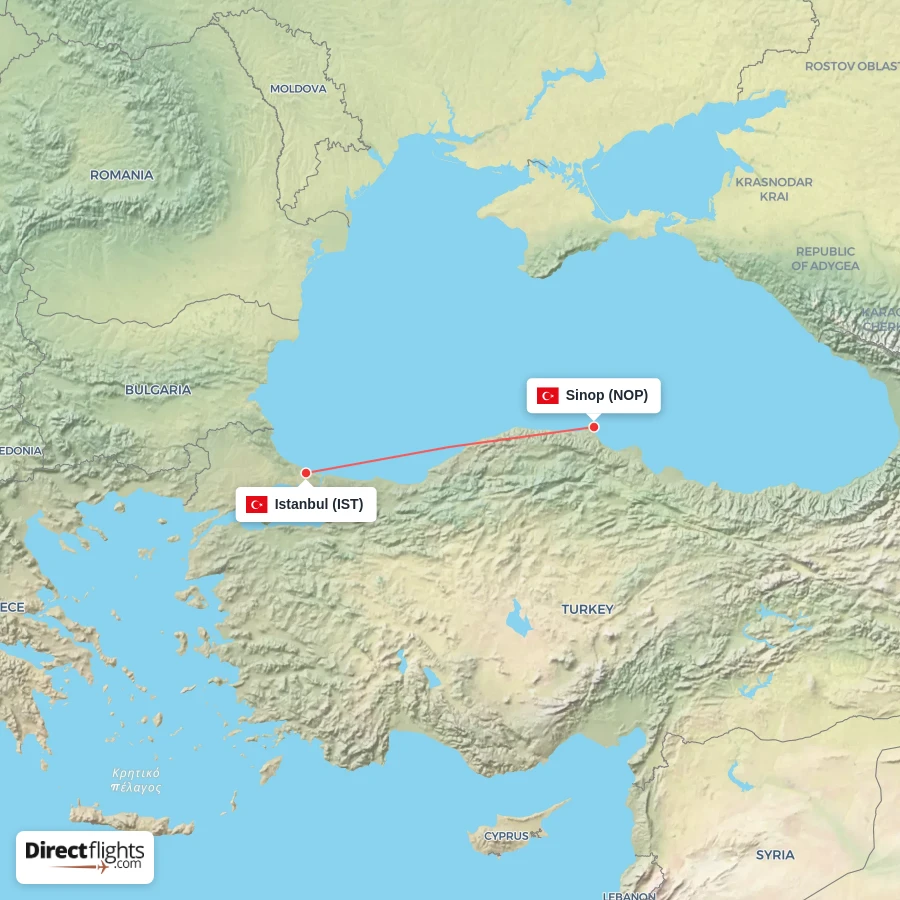 IST - NOP route map