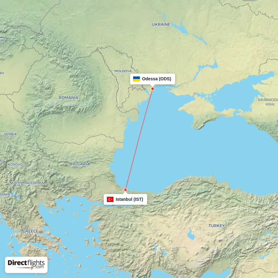 IST - ODS route map
