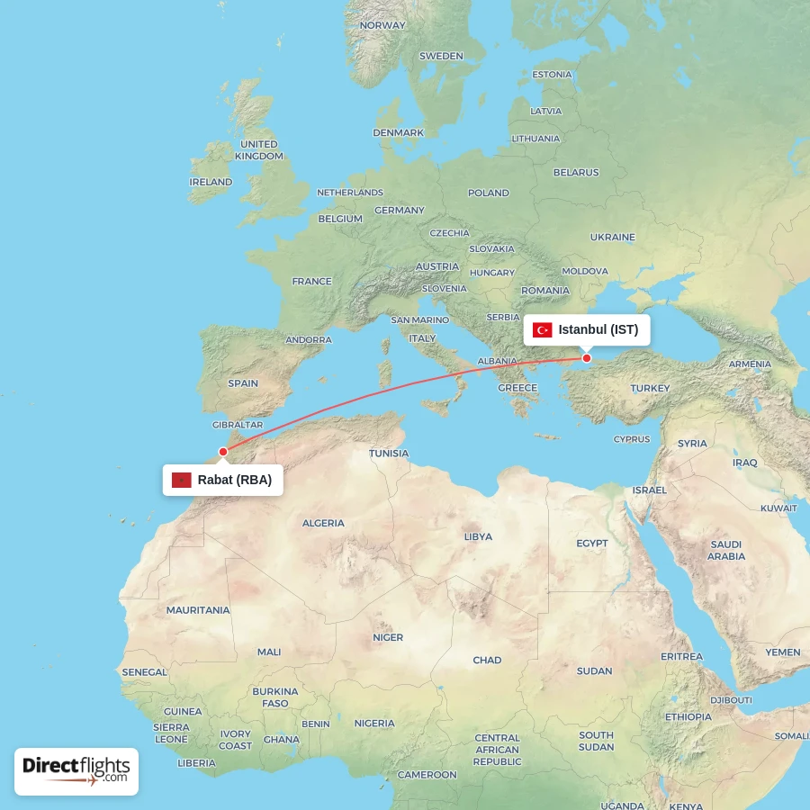 IST - RBA route map