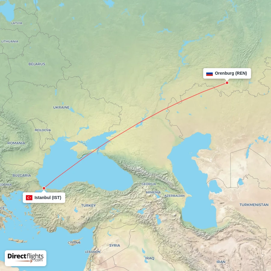 IST - REN route map