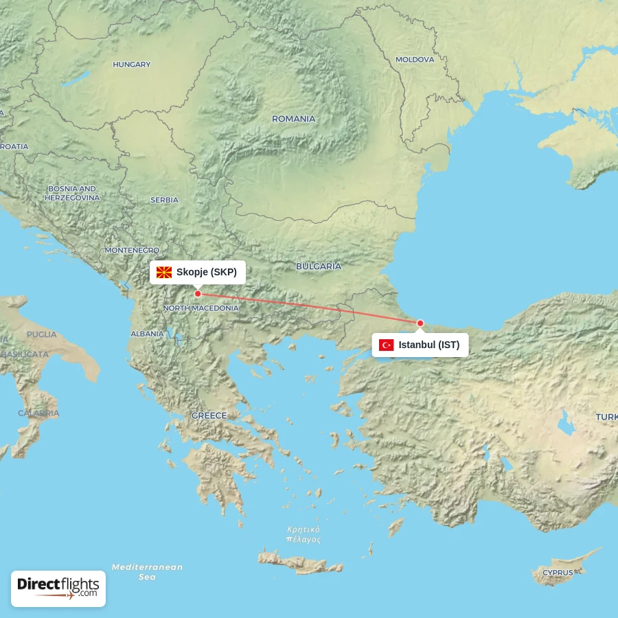 IST - SKP route map