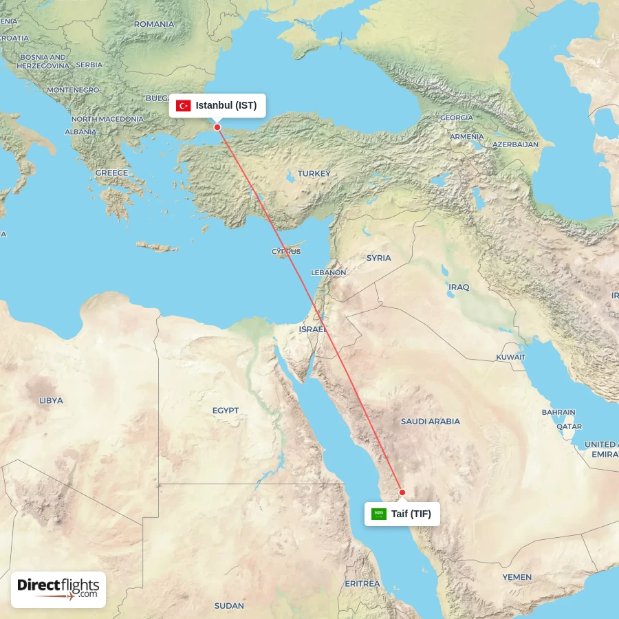 IST - TIF route map