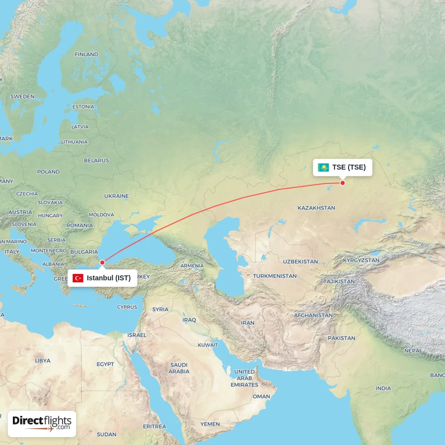 IST - TSE route map