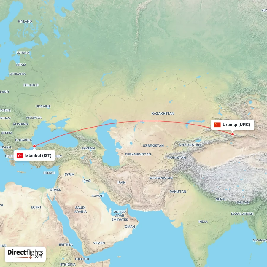 IST - URC route map