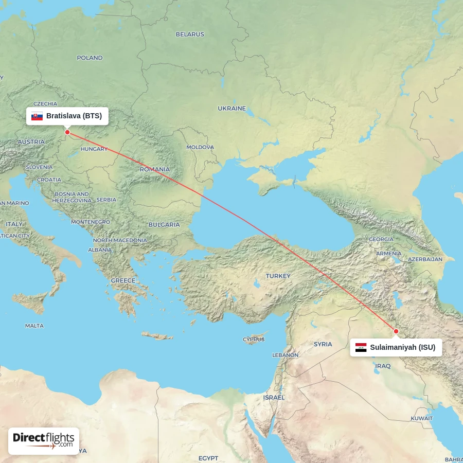 ISU - BTS route map