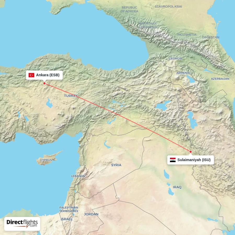 ISU - ESB route map
