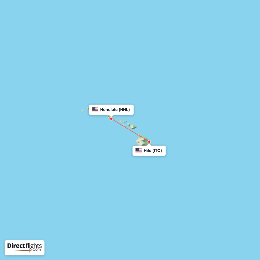ITO - HNL route map