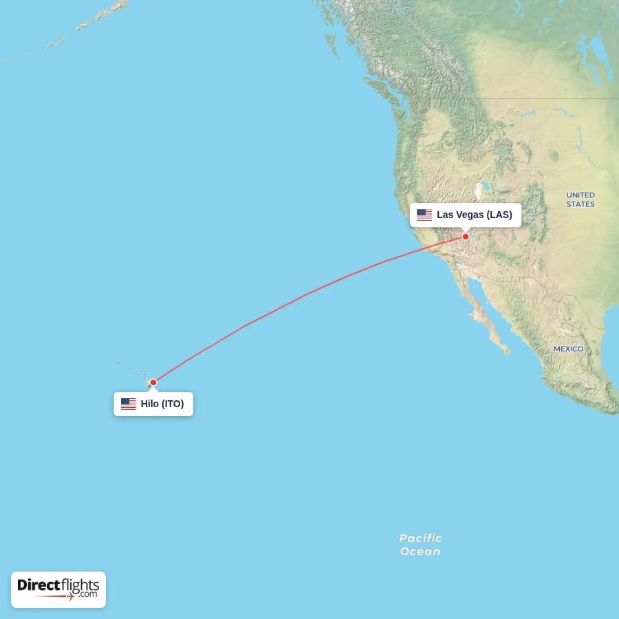 ITO - LAS route map