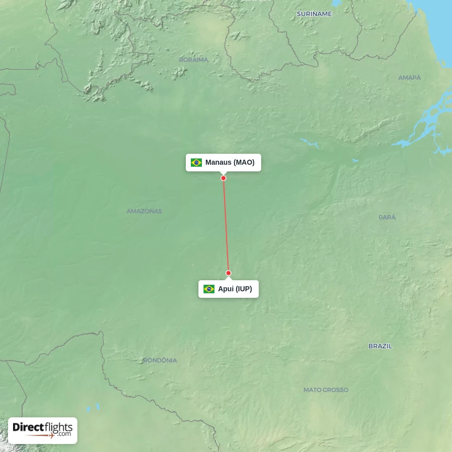 IUP - MAO route map