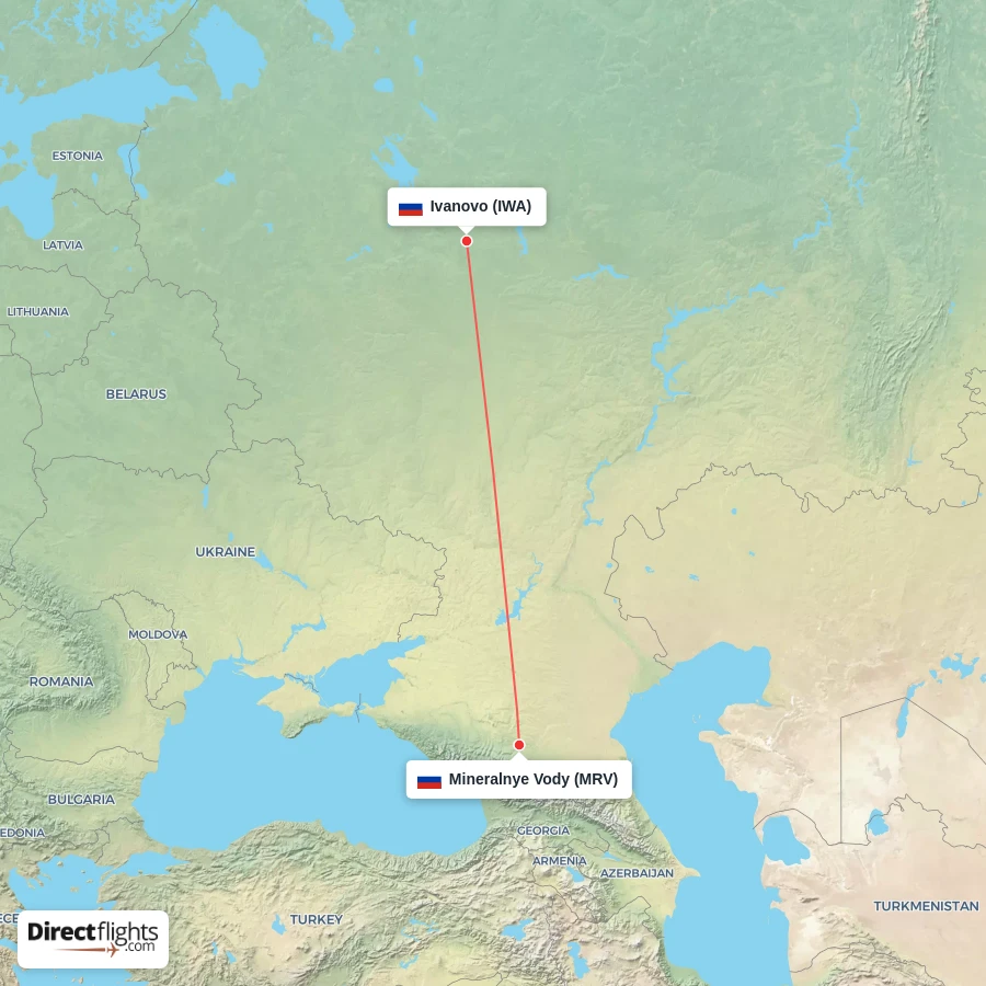 IWA - MRV route map