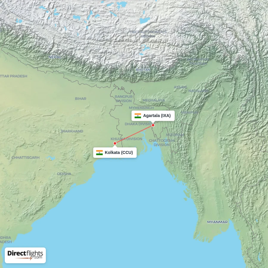 IXA - CCU route map