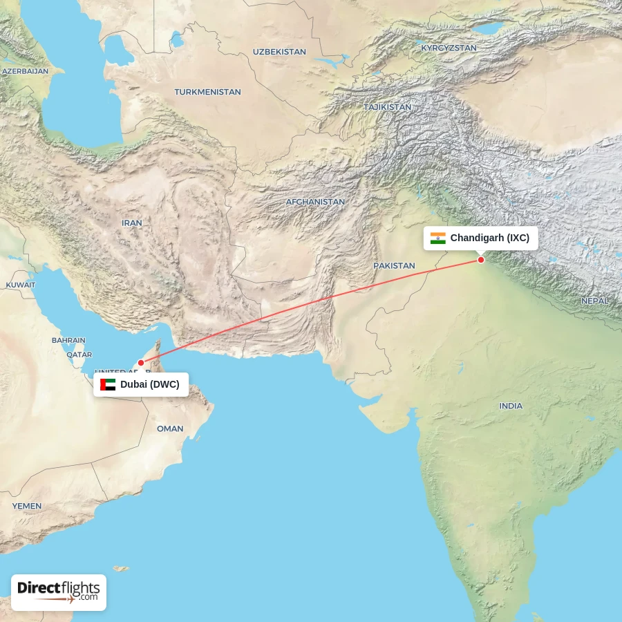 IXC - DWC route map