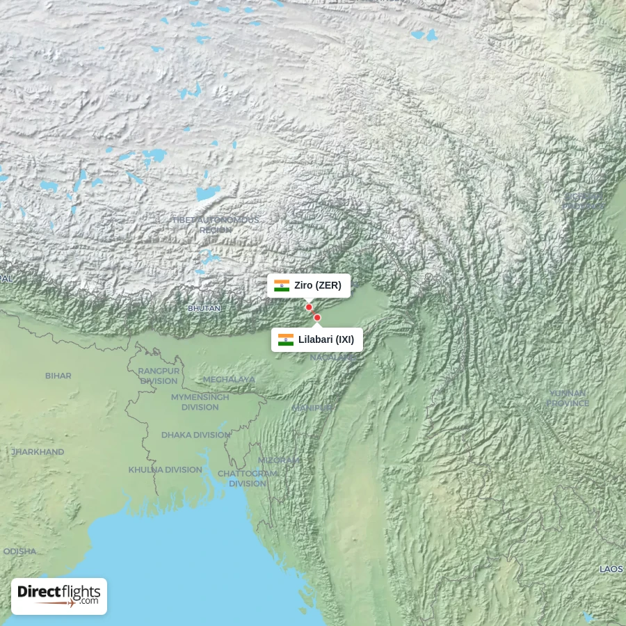 IXI - ZER route map