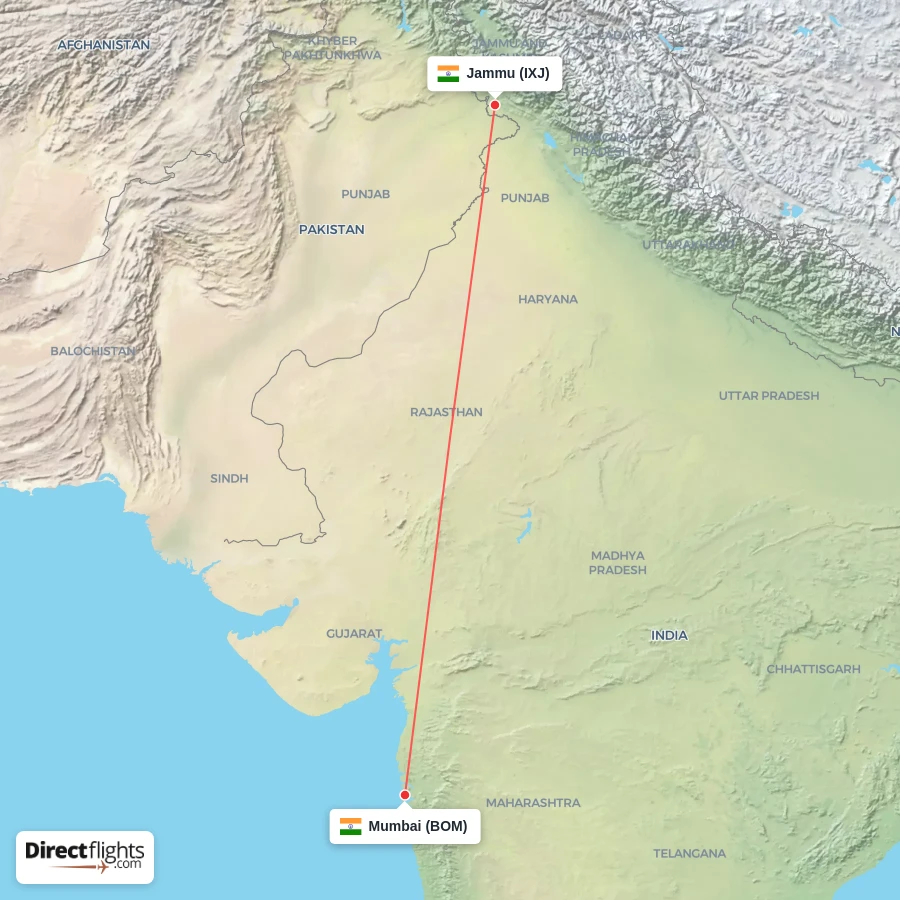 IXJ - BOM route map