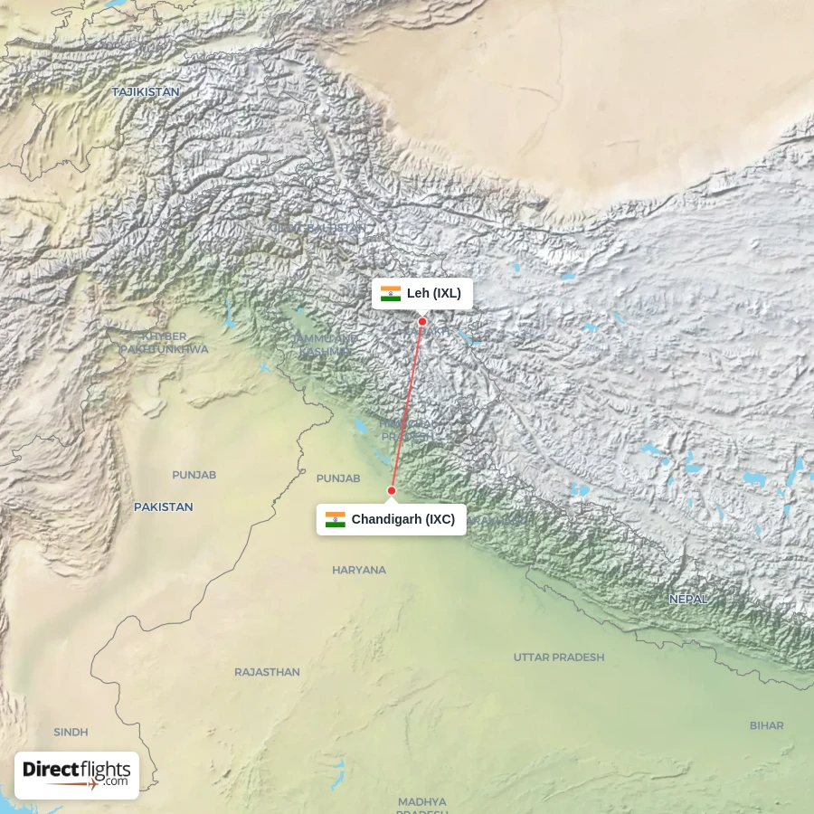 IXL - IXC route map