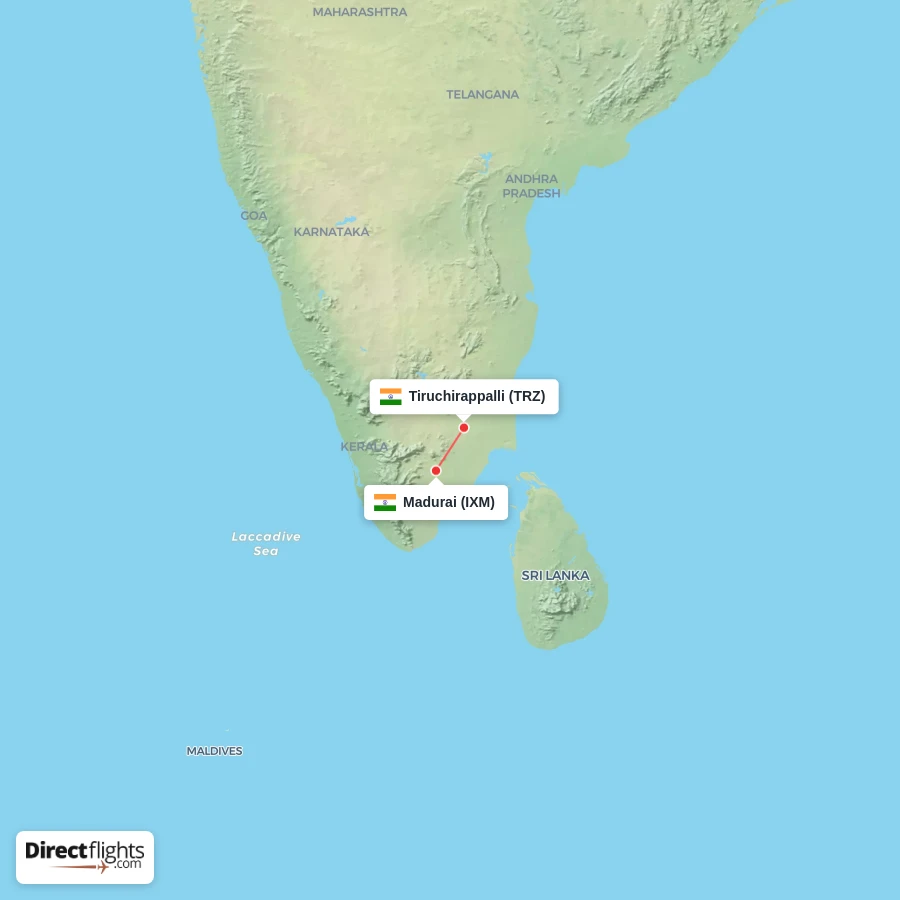 IXM - TRZ route map