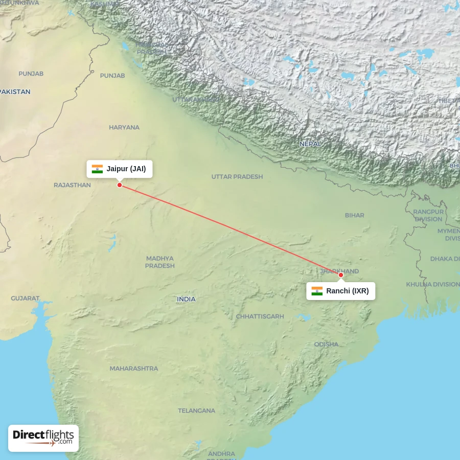 IXR - JAI route map