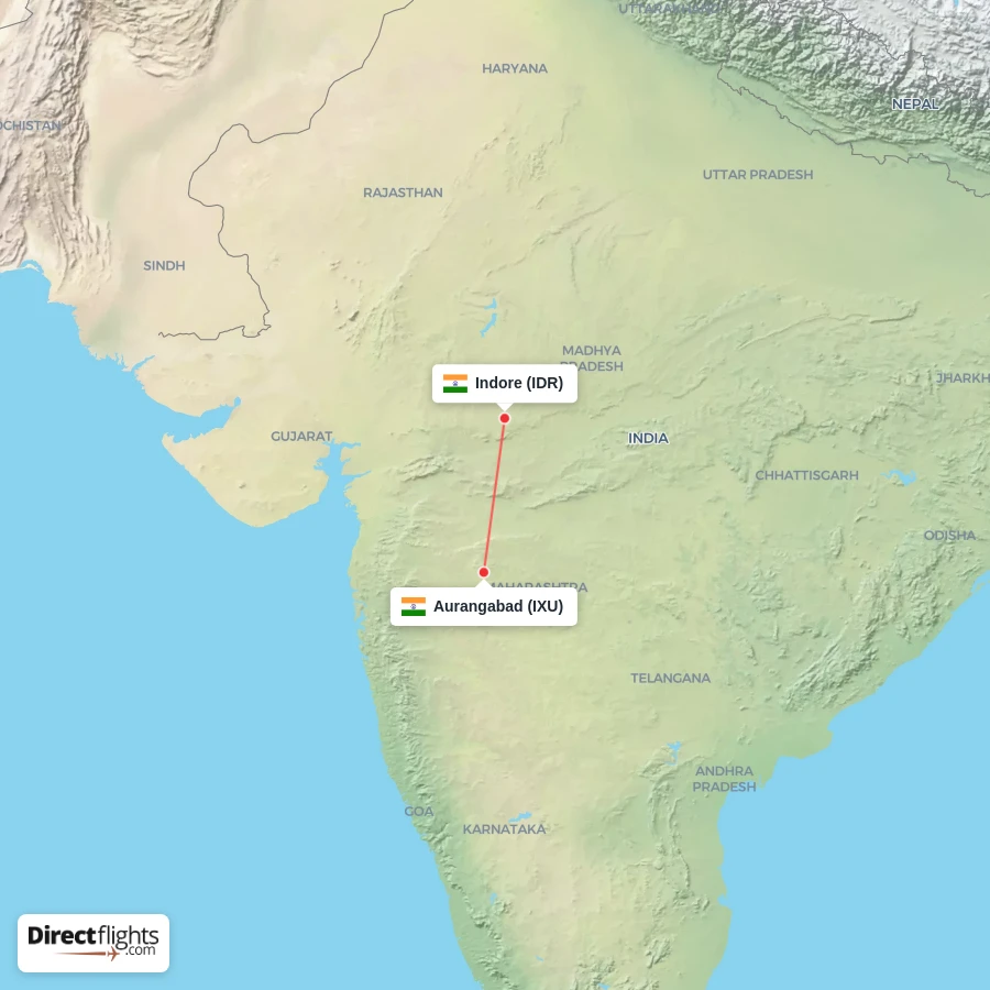 IXU - IDR route map