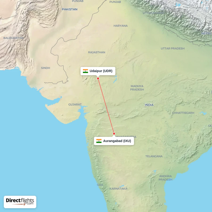IXU - UDR route map
