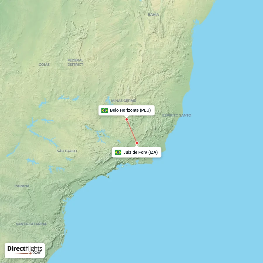 IZA - PLU route map