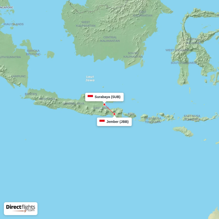 JBB - SUB route map