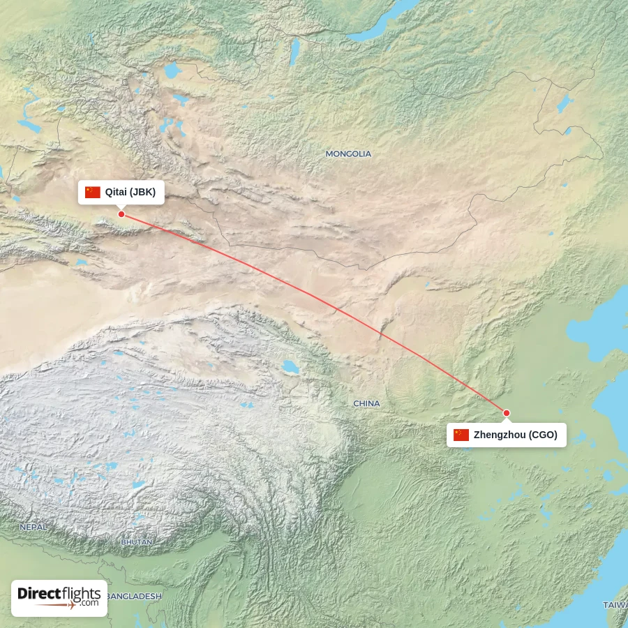 JBK - CGO route map