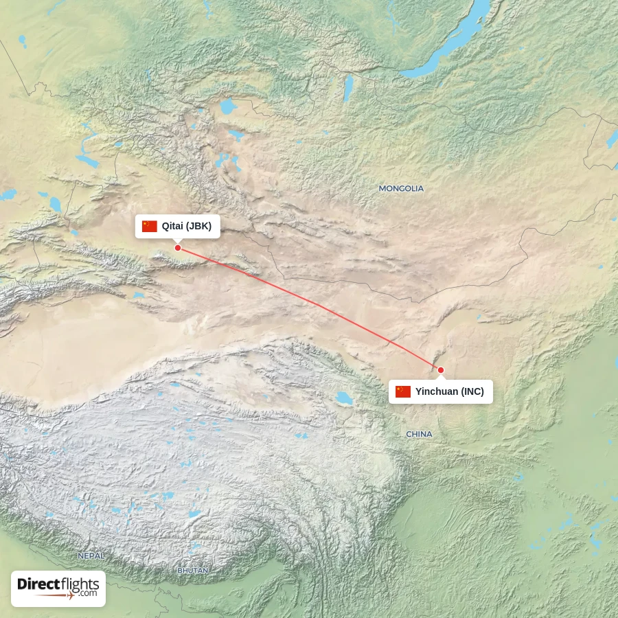 JBK - INC route map