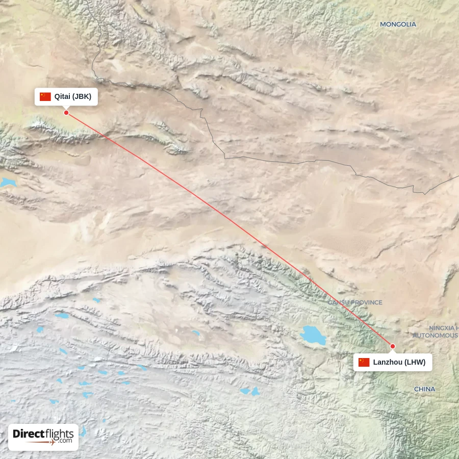 JBK - LHW route map