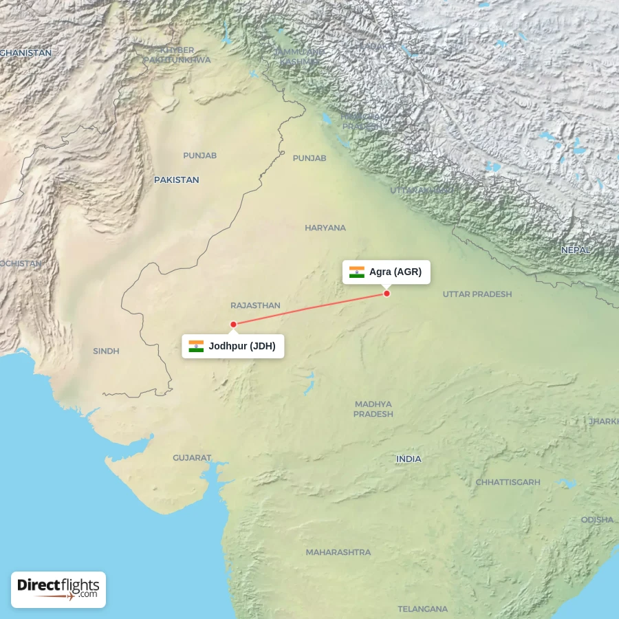 JDH - AGR route map