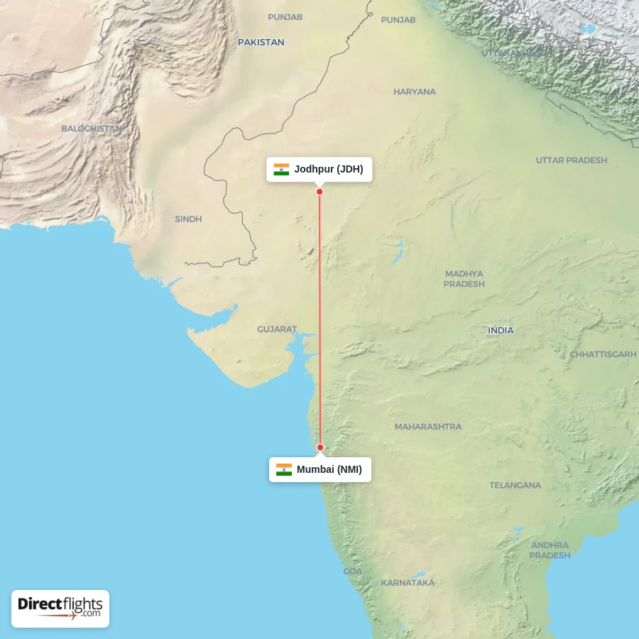 JDH - NMI route map