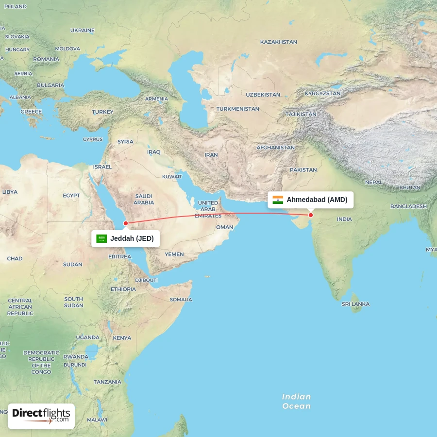 JED - AMD route map