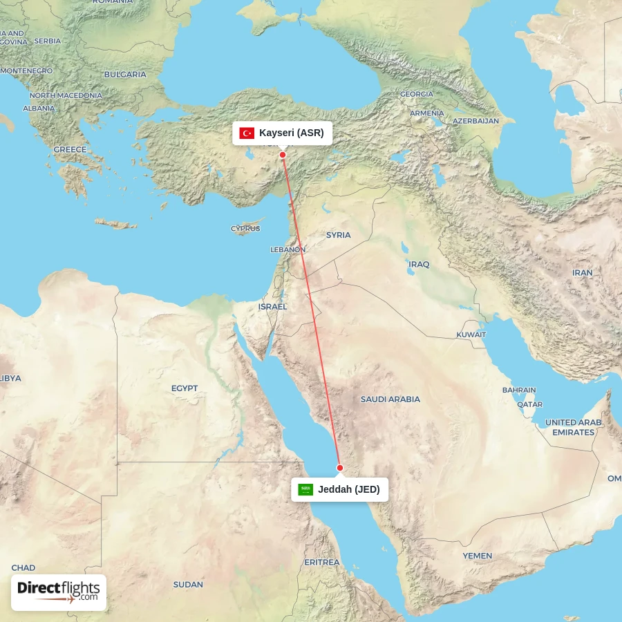 JED - ASR route map