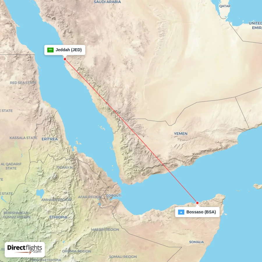 JED - BSA route map