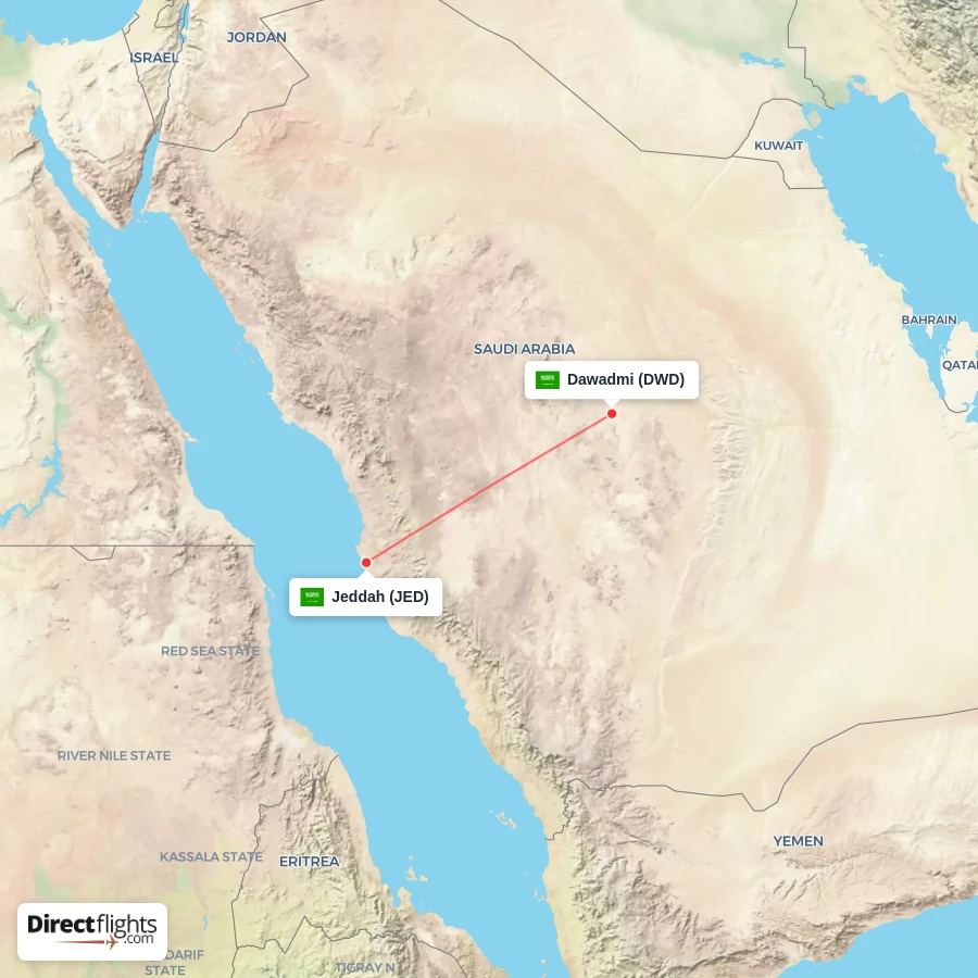 JED - DWD route map