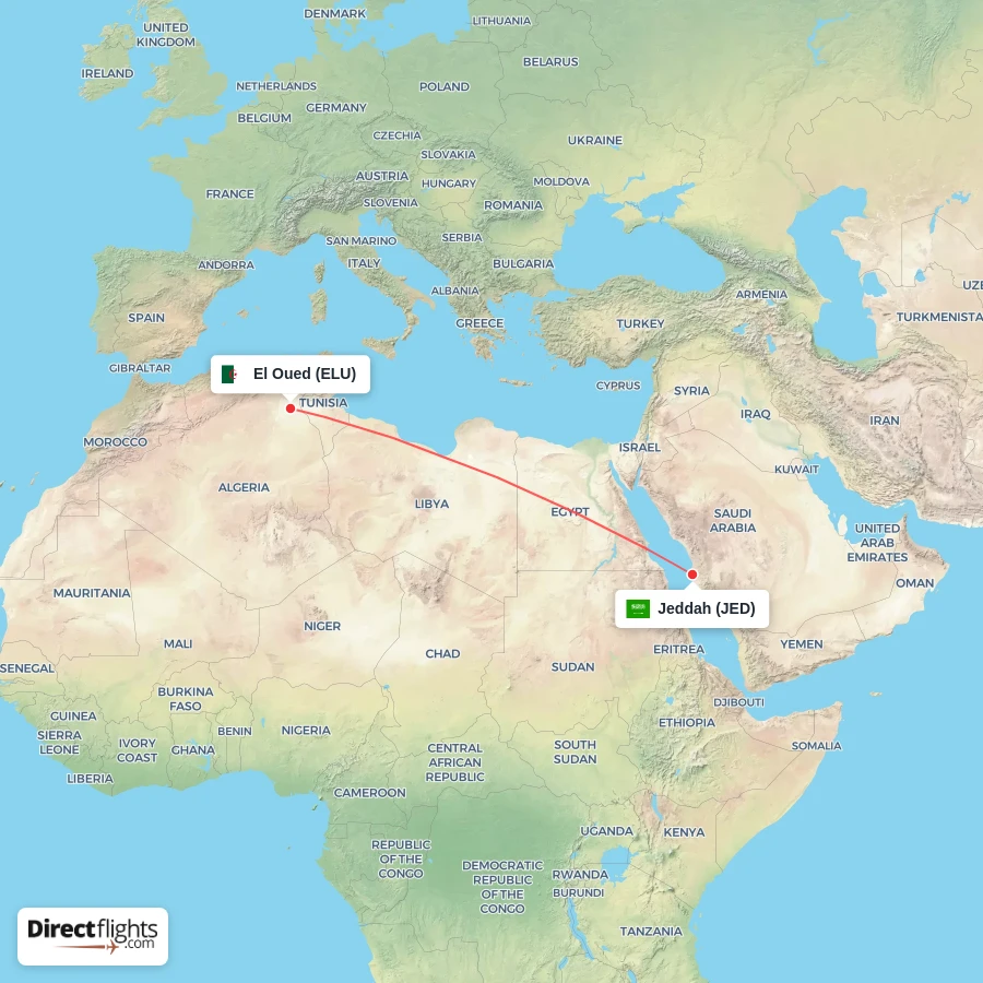 JED - ELU route map