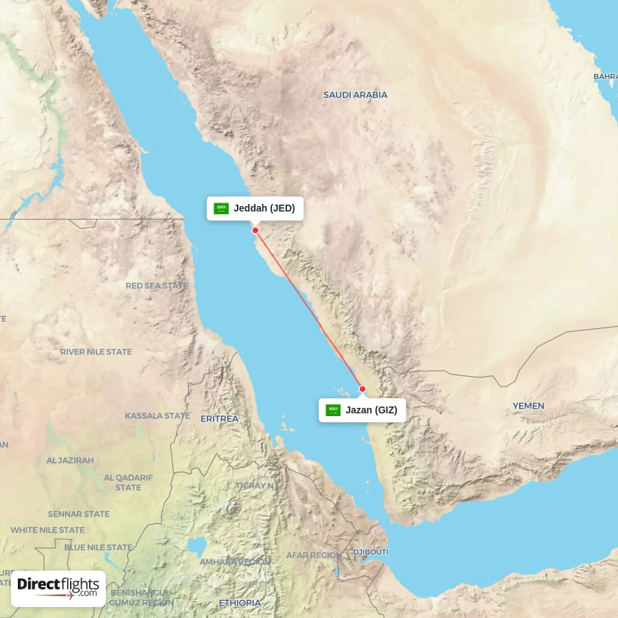 JED - GIZ route map
