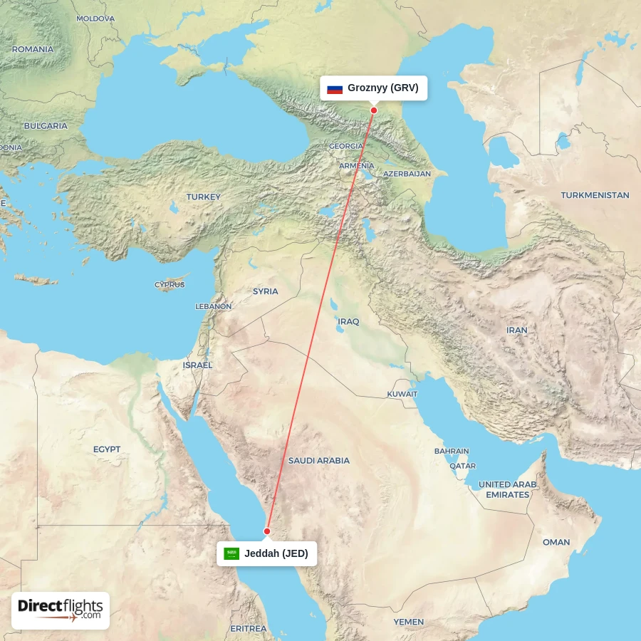 JED - GRV route map