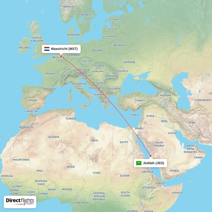 JED - MST route map