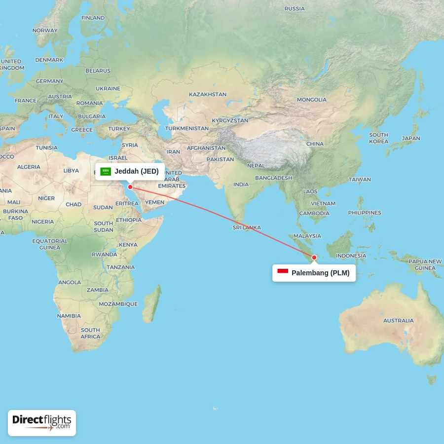 JED - PLM route map