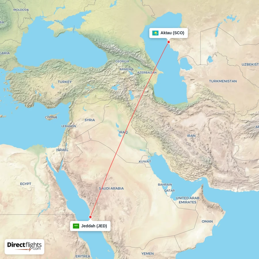 JED - SCO route map