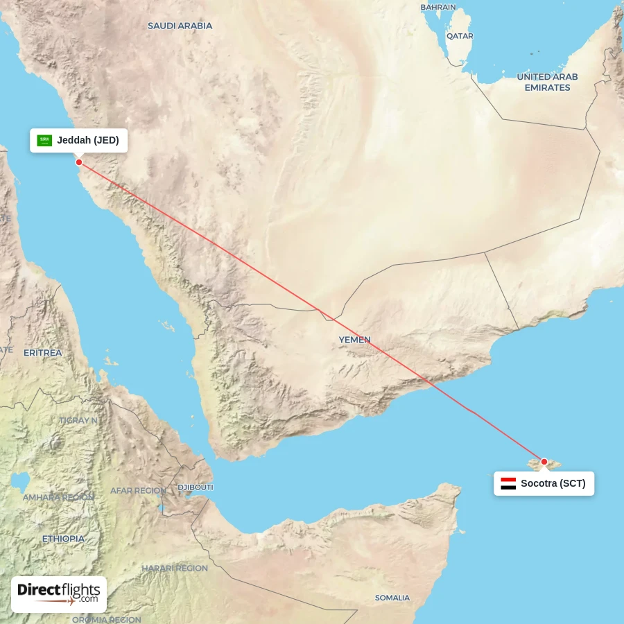 JED - SCT route map