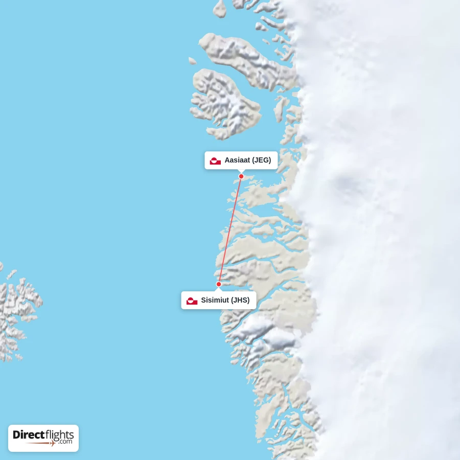 JEG - JHS route map