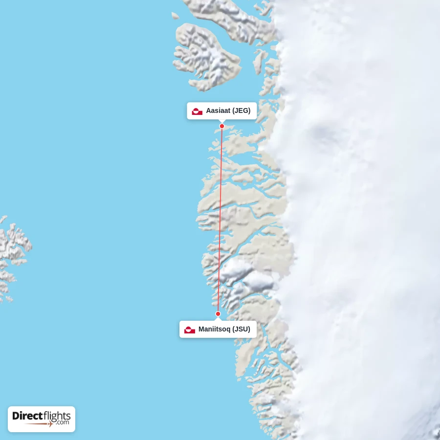JEG - JSU route map