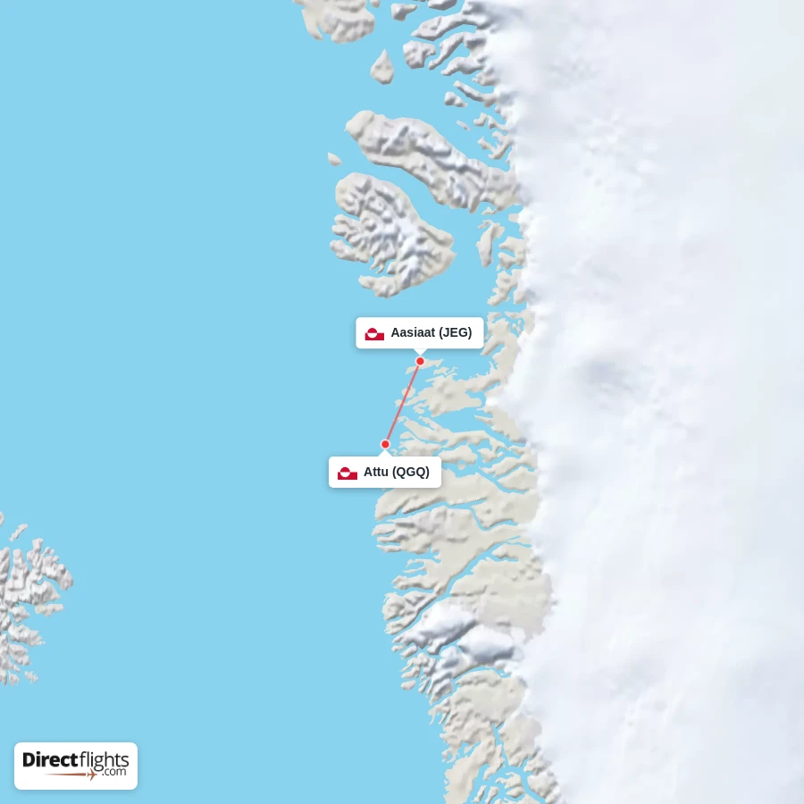 JEG - QGQ route map