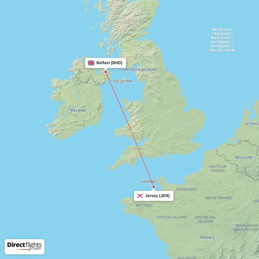 JER - BHD route map