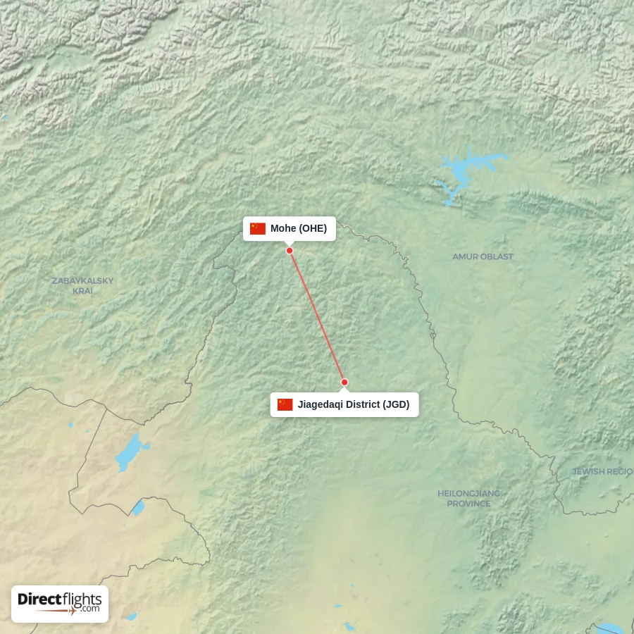 JGD - OHE route map