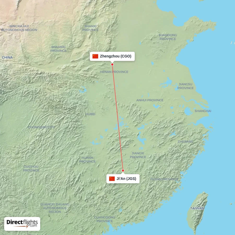 JGS - CGO route map
