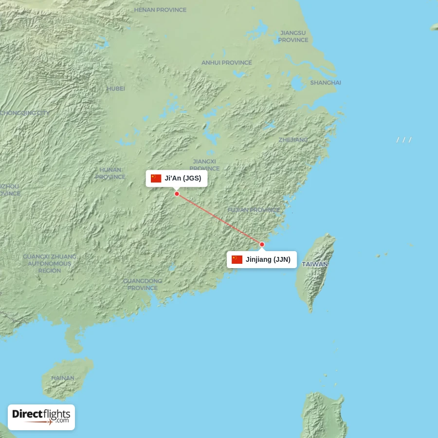 JGS - JJN route map